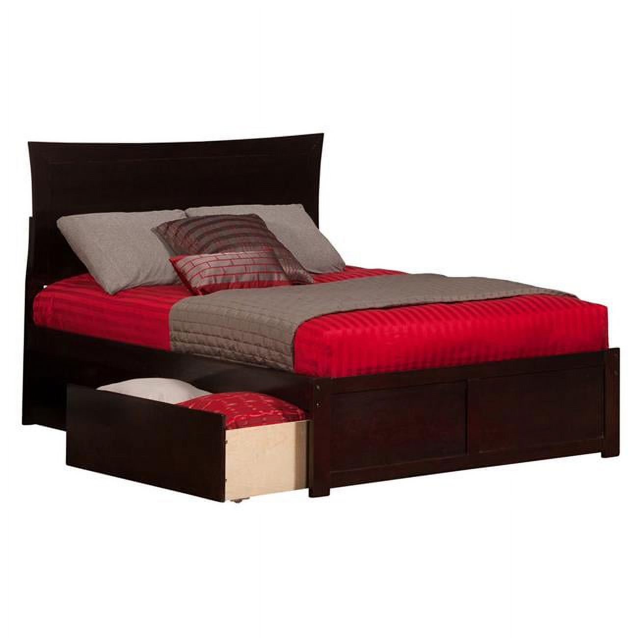 Metro Matching Footboard with Urban Bed Drawers - Espresso, Twin Size