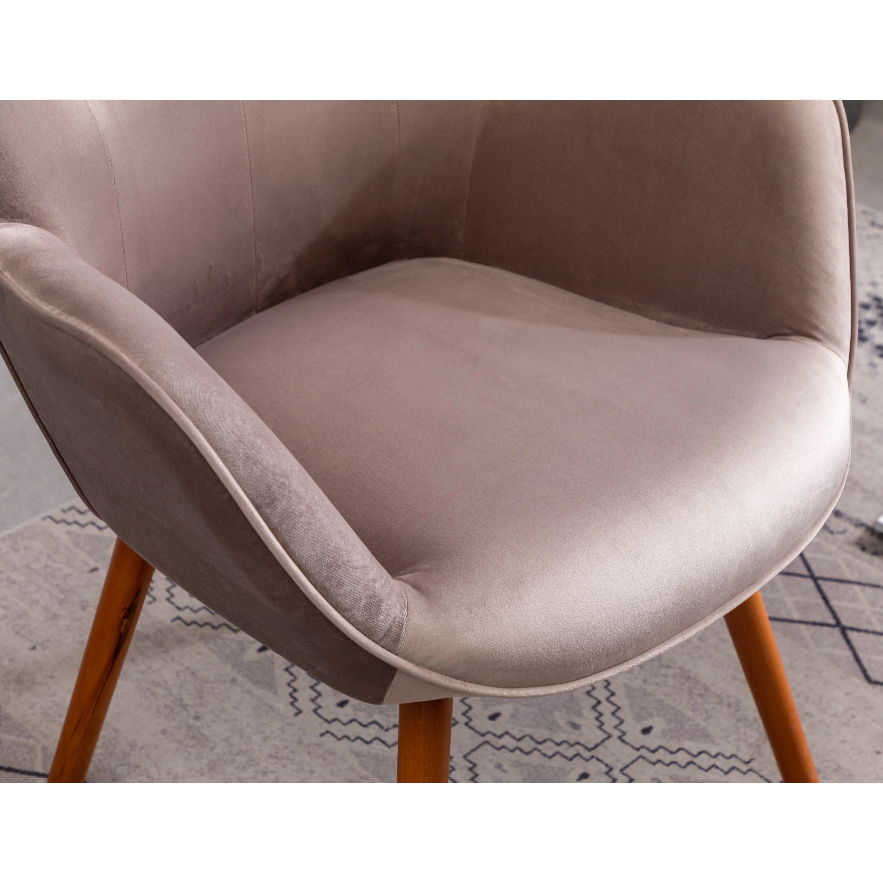 Roundhill Furniture Doarnin Wingback Tufted Chair, Taupe