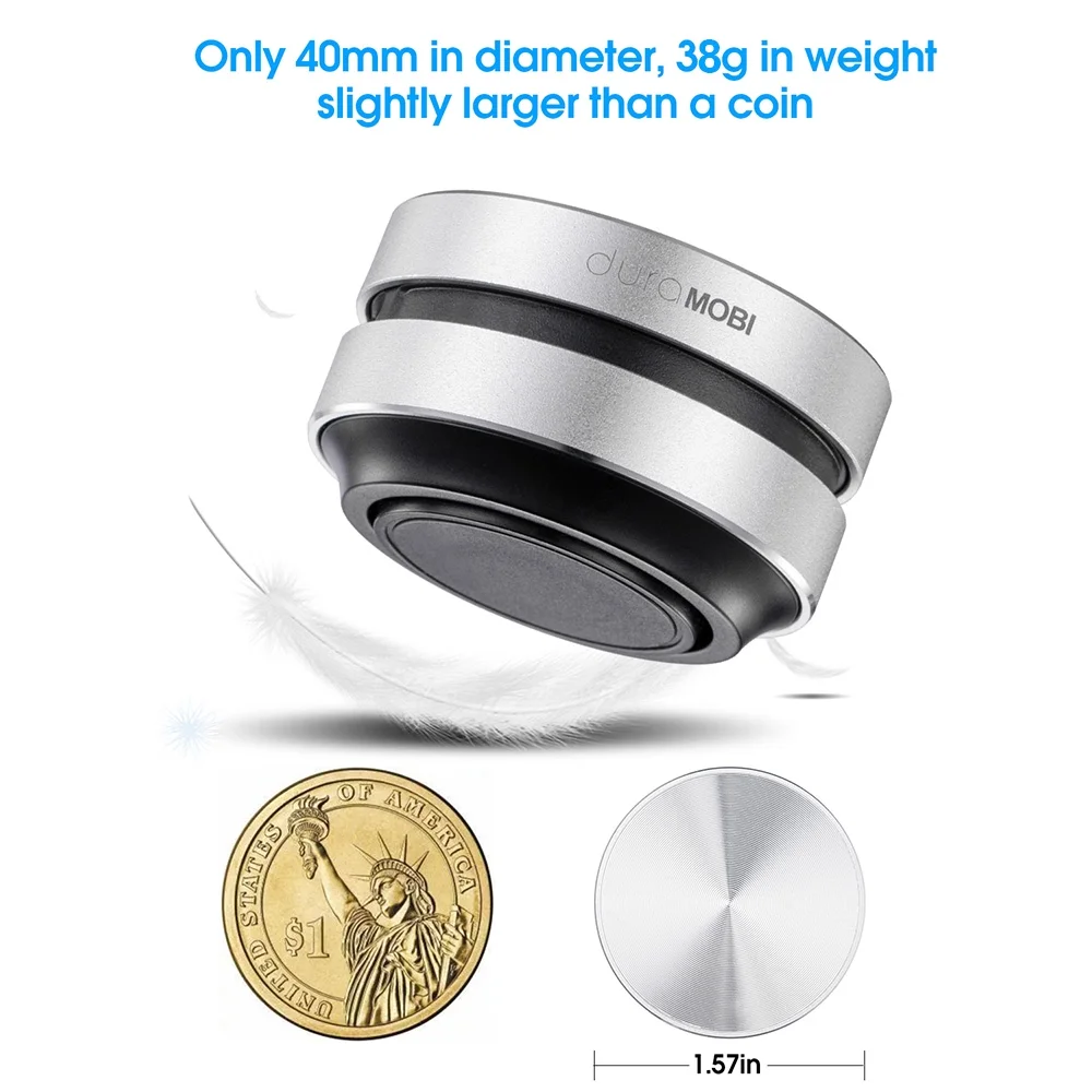 duraMOBI Sound box,Bone Conduction Stereo Wireless Sound Box Conduction TWS Stereo Box Adsorption Function BT Wireless Player Built-in Mic Sound Creative Portable Size Music Player MIZUH Splenssy