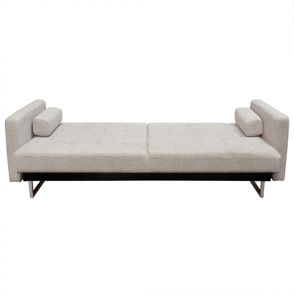 Nova Lifestyle Opus Convertible Tufted Sofa in Barley Fabric
