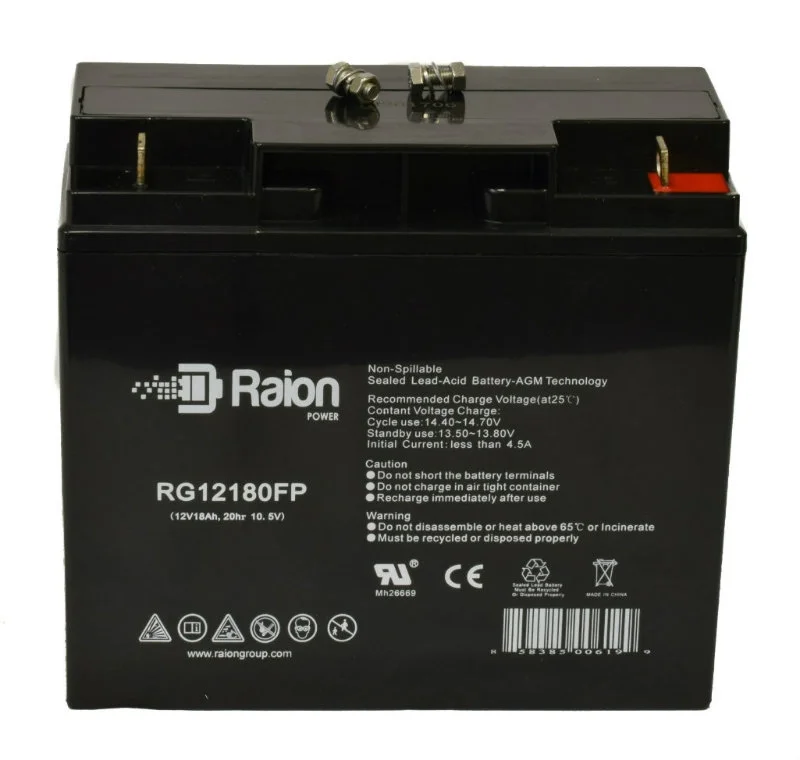 Raion Power 12V 18Ah Replacement Jump Starter Battery for Peak PKC0BK 450 Amp