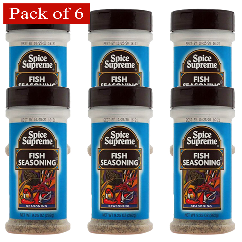Spice Supreme Fish Seasoning 9.25 Oz - Pack of 6