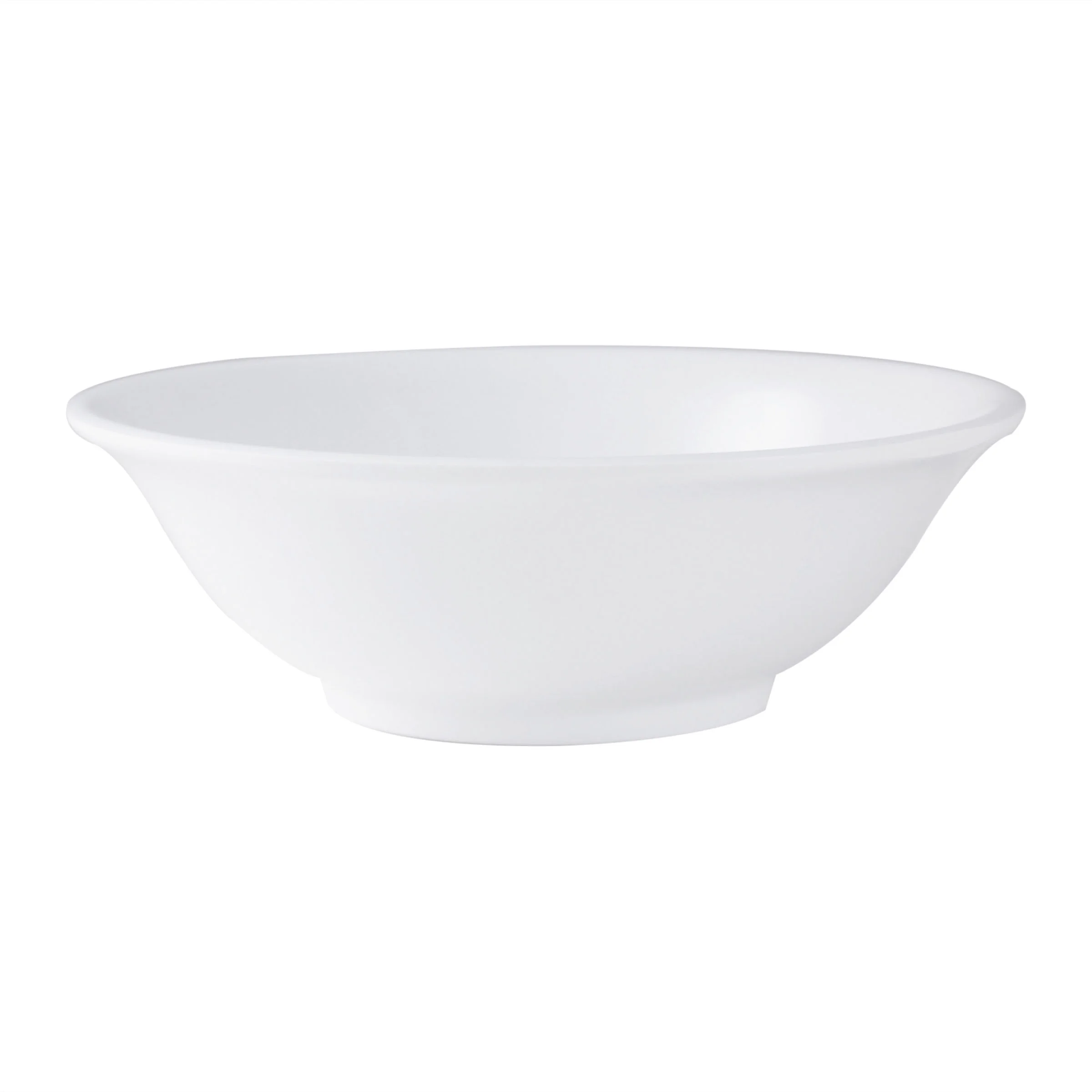 Excellante Nustone White Melamine Dinnerware Collection 8 Inch - 36 Oz Rimless Bowl, Comes in Dozen