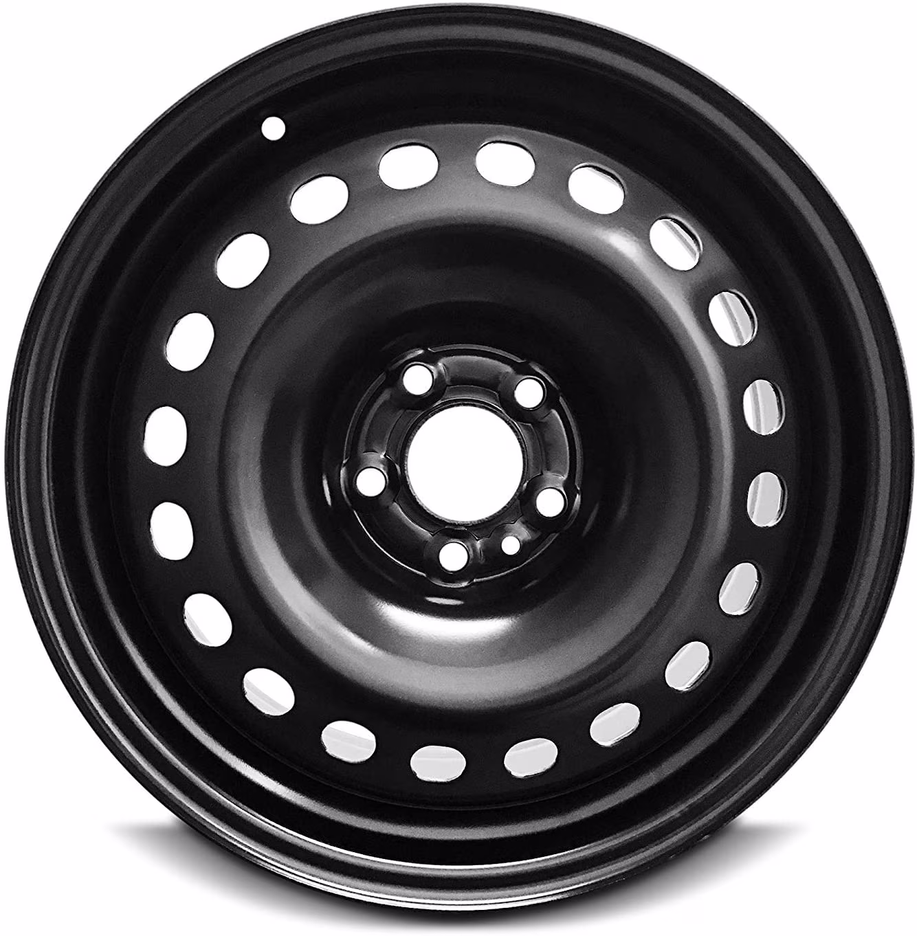 Wheel For 2015-2017 Chrysler 200 17 inch 5 Lug Black Steel Rim Fits R17 Tire