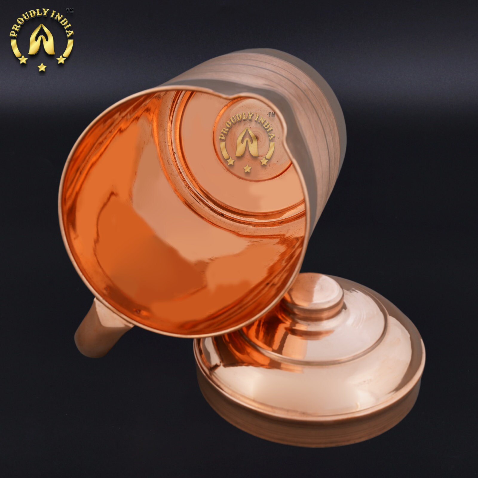 Proudlyindia Copper Jug, Copper Water Pitcher, Antique Copper Jug, Pure Copper Jug, Tamba Jug Online