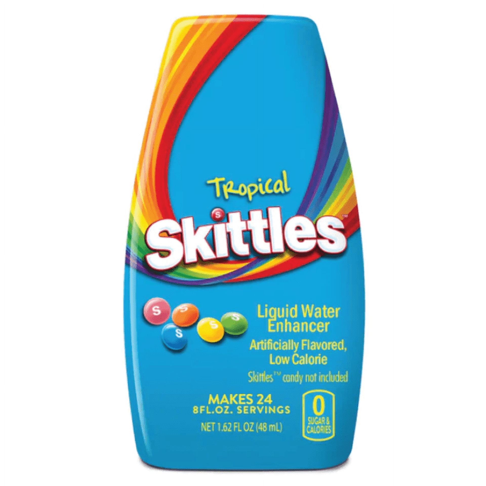 Skittles Tropical Liquid Water Enhancer | 1.62oz 48ml | 12 Bottles