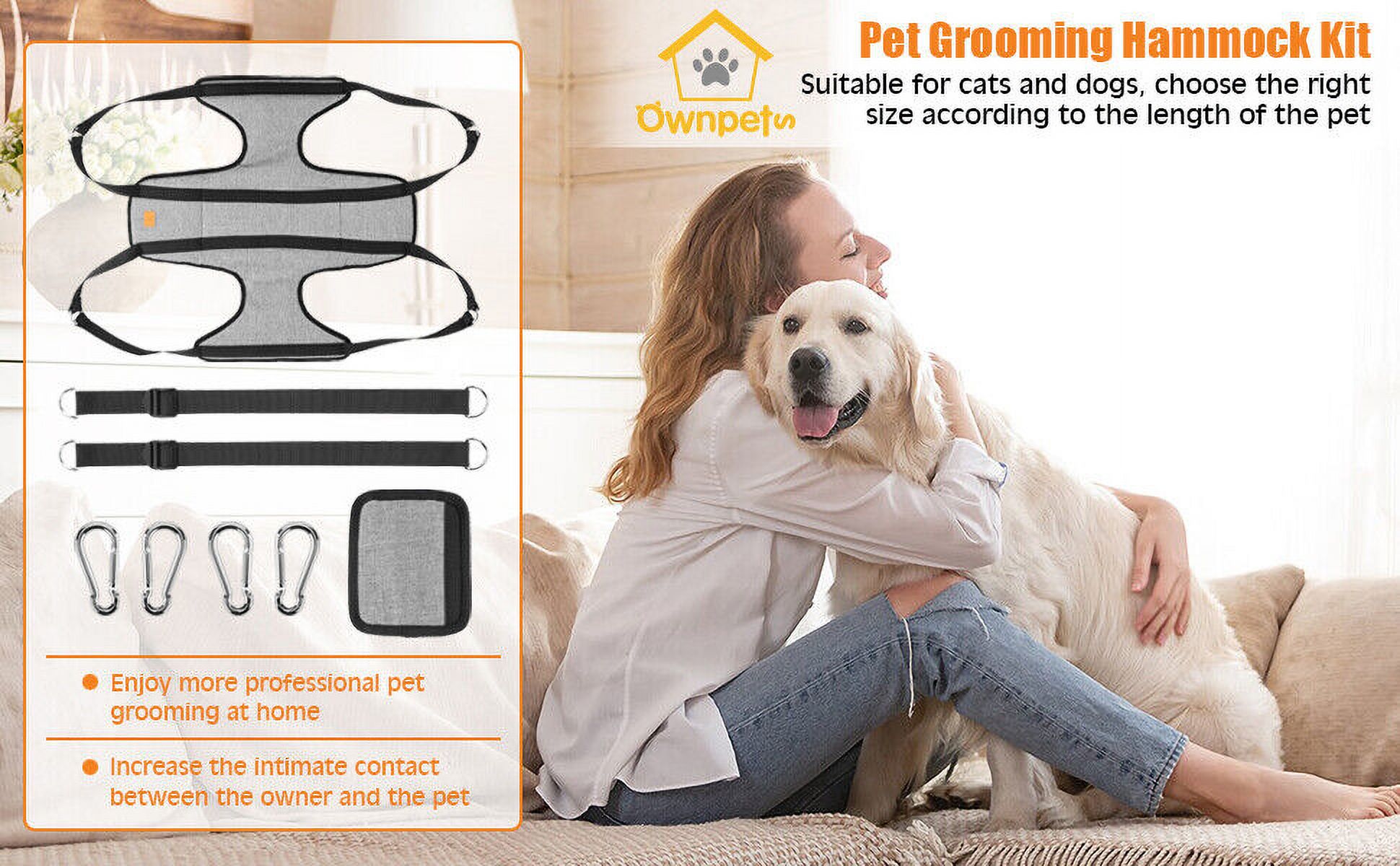 Pet Dog Puppy Hammock Grooming Restraint Harness Sling Bag Hair Nail Trimming SM