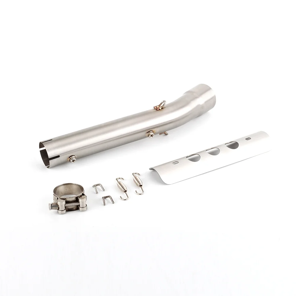 For Yamaha Tenere 700 2019 2020 2021 2022 XTZ690 T7 T700 Slip-on Motorcycle Exhaust Mid Link Pipe With Heat Shield