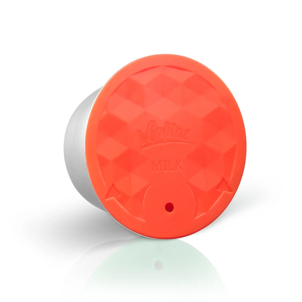 Aibecy Reusable Milk Capsule Stainless Steel Refillable Milk Foam Pod Compatible with Dolce Gusto