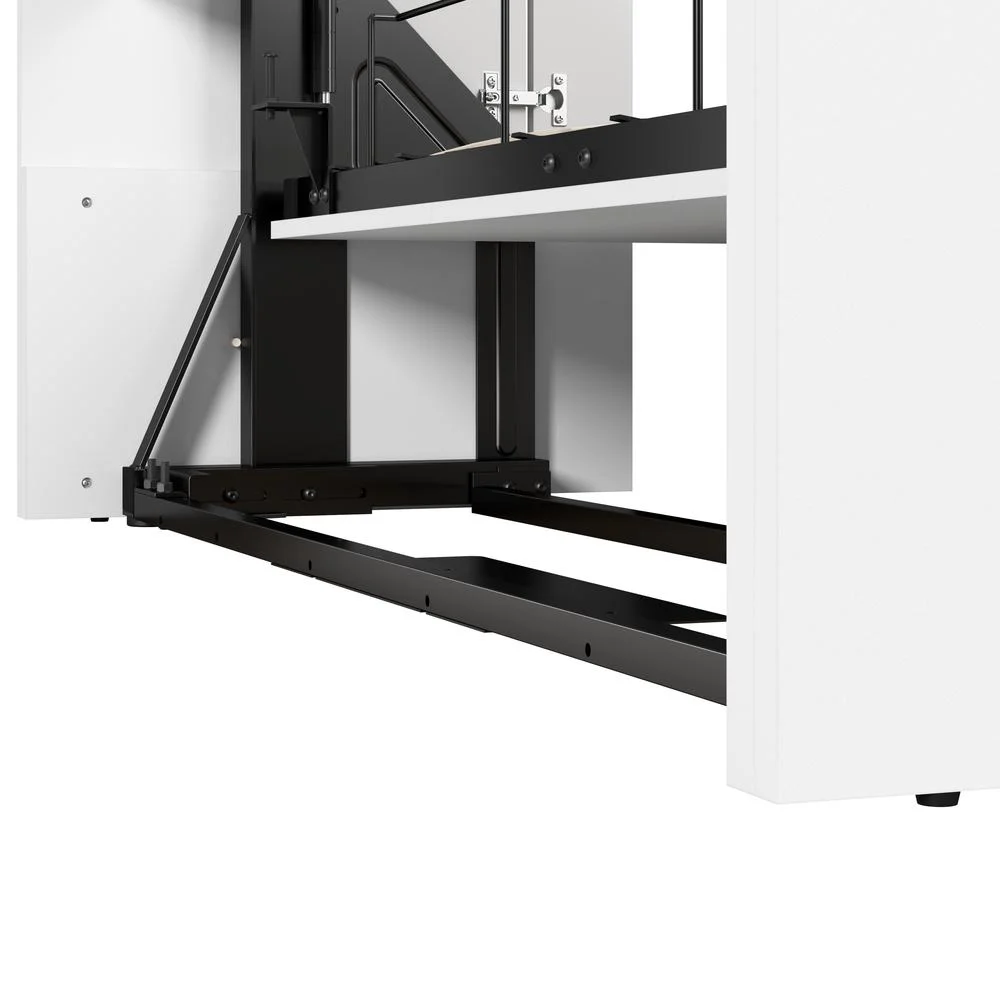 Bestar Lumina Modern Engineered Wood Queen Murphy Bedroom Sets - White