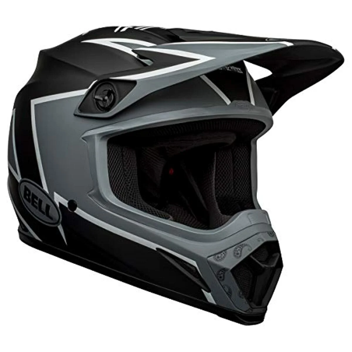 Bell Helmets MX-9 Twitch MIPS Helmet (X-Large, Matte Black/Gray/White)