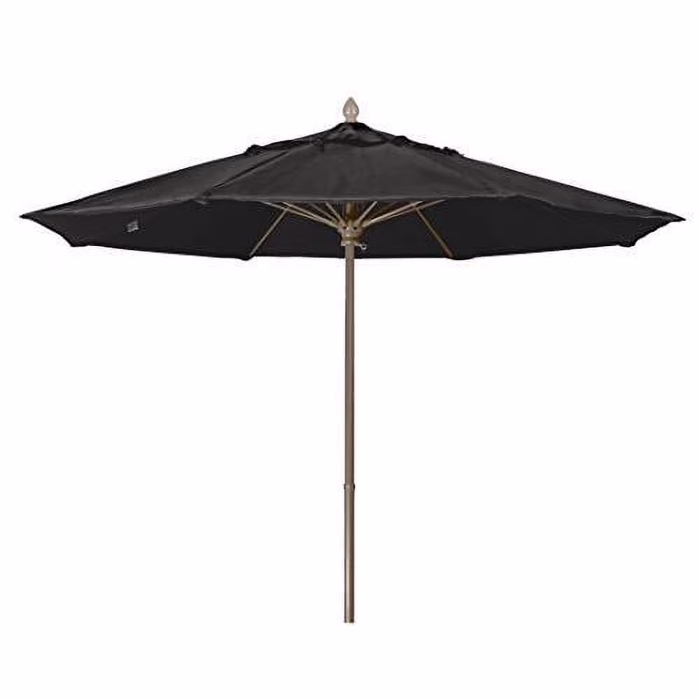 Fiberbuilt Home  7.5 ft. Oct Market 8 Rib Push Up Champagne Bronze with Black Marine Grade Canopy