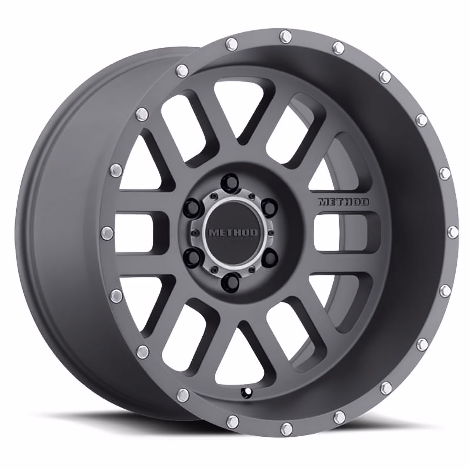 Method Race Wheels mr606 mesh 20x12 8x180 -52et 124.1mm titanium wheel Fits select: 2011-2023 CHEVROLET SILVERADO, 2011-2023 GMC SIERRA