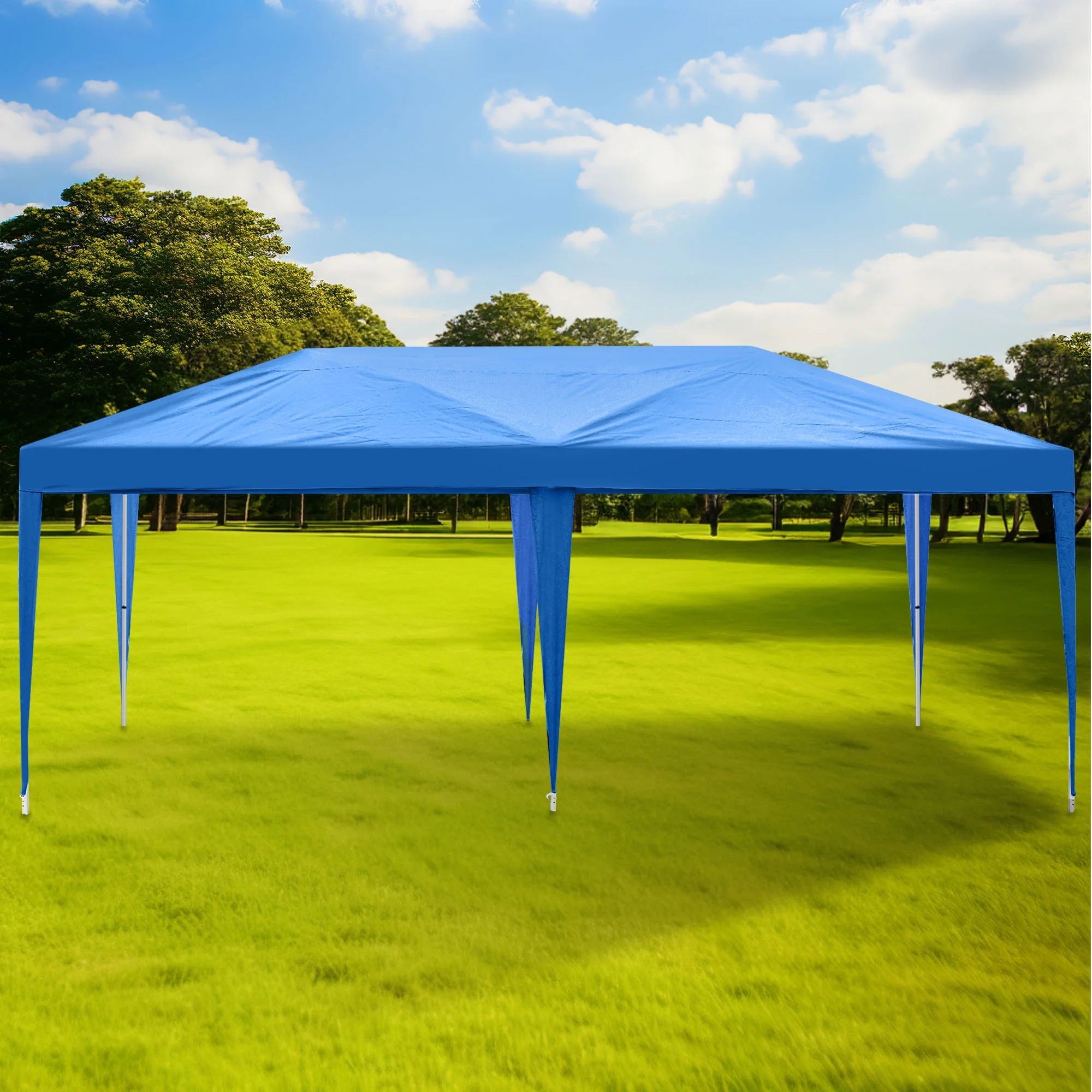 Dextrus 10' x 20' Outdoor Canopy Tent, Pop Up Outdoor Canopies & Shelters with 6 Removable Sidewalls and Carry Bag