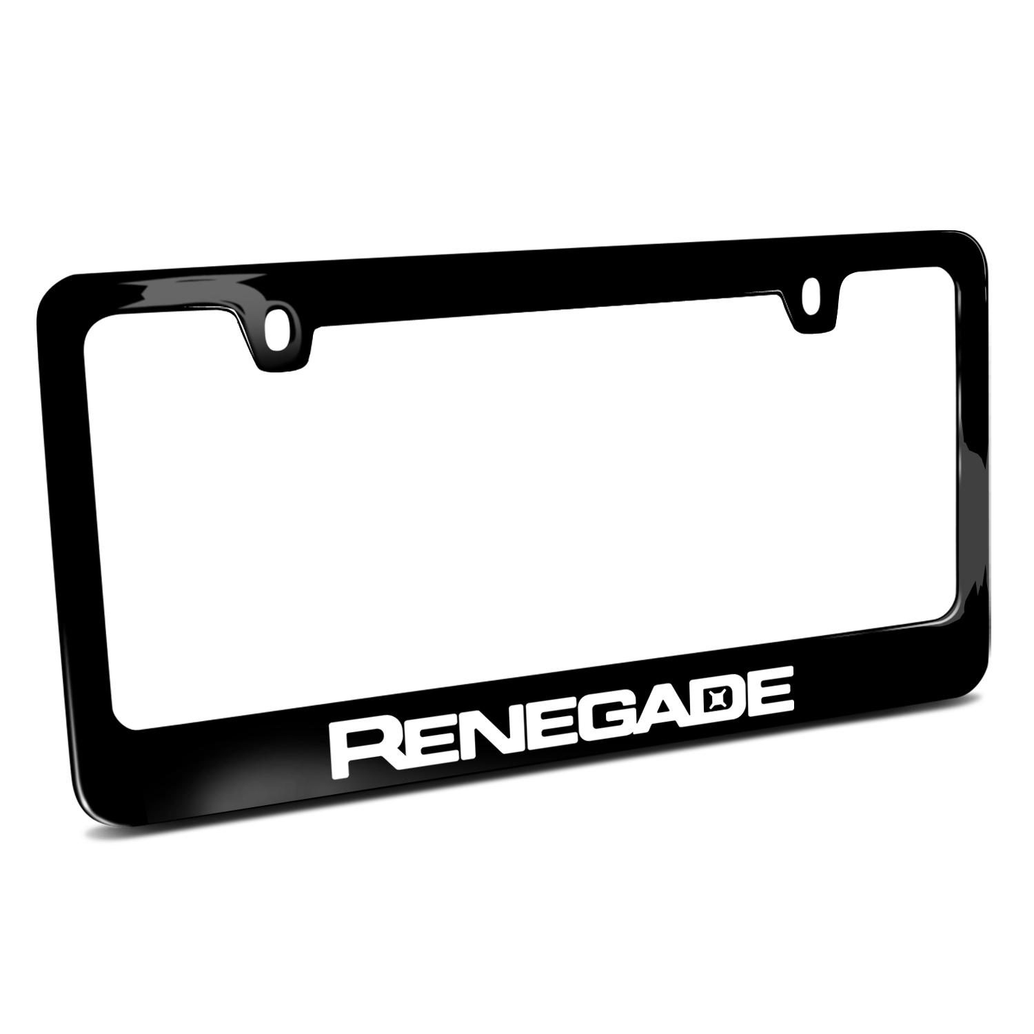 Jeep Renegade Black Metal License Plate Frame