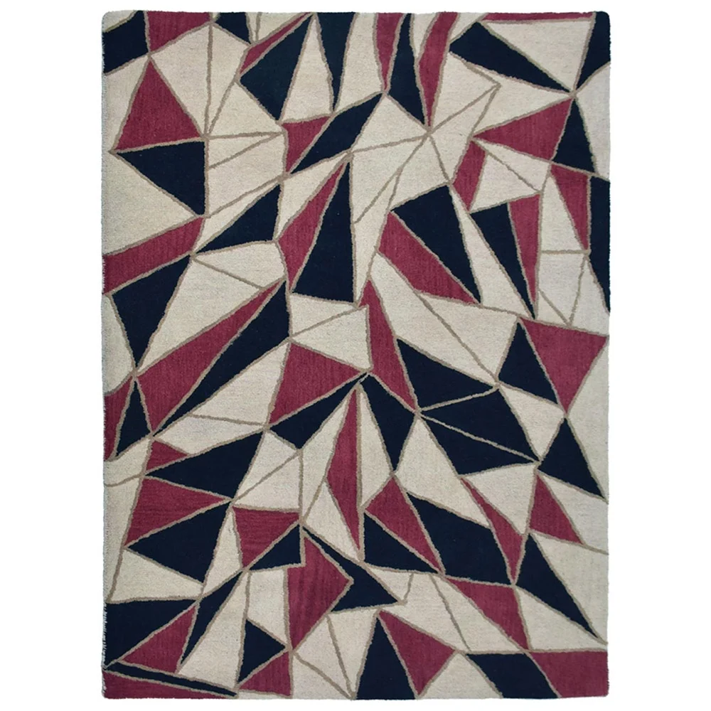 Rugsotic Carpets Hand Tufted, Contemporary Wool Floor Area Rug For Living Room Bedroom, Multicolor, 9'x12'
