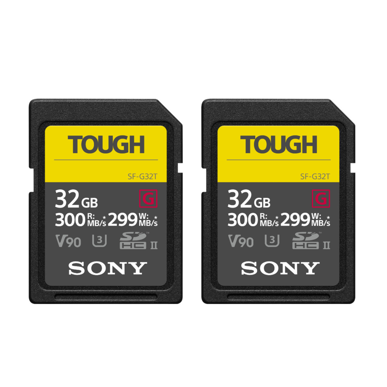Sony 32GB UHS-II Tough G-Series SD Card (2-Pack)
