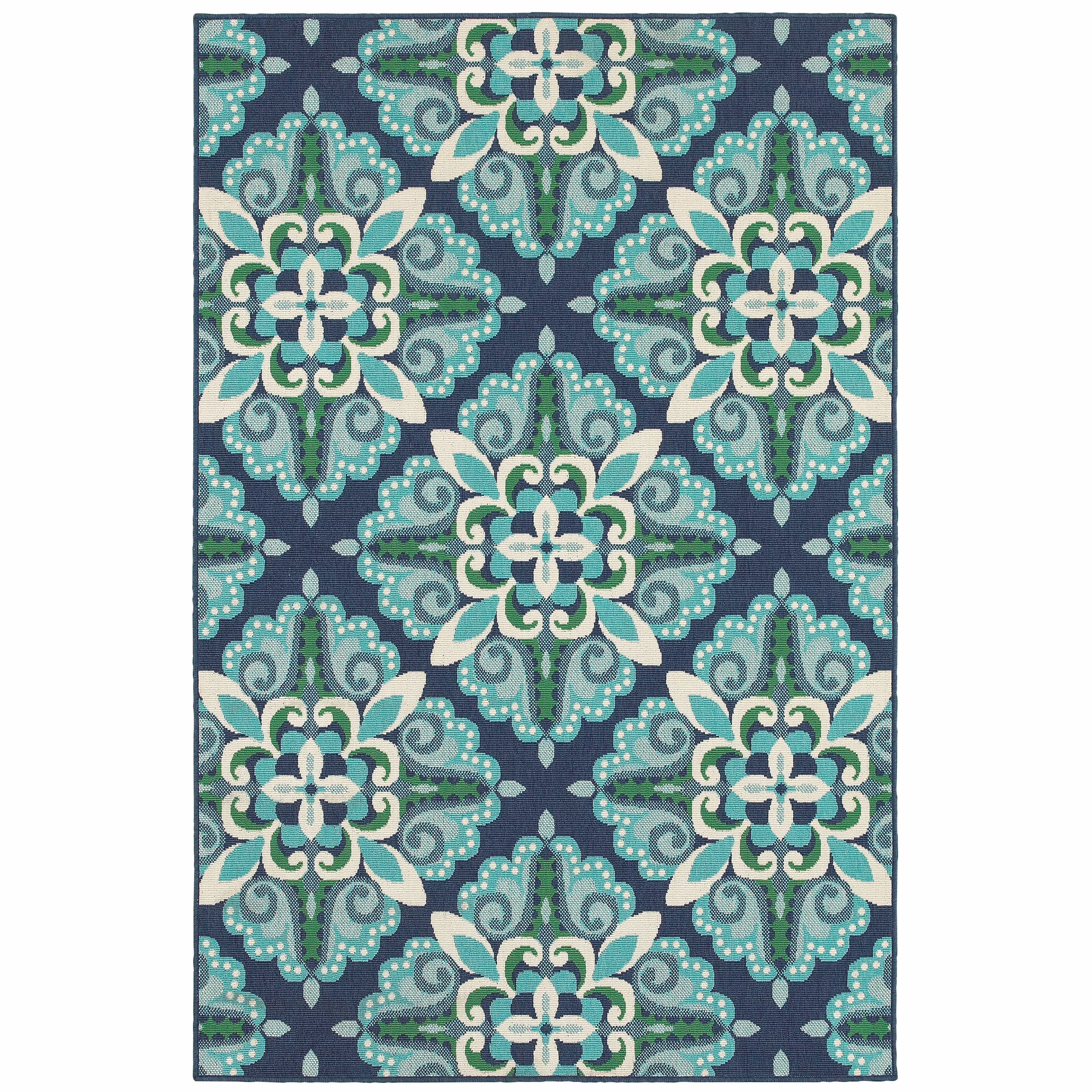 Oriental Weavers MERIDIAN Blue 5' 3 X  7' 6 Area Rug
