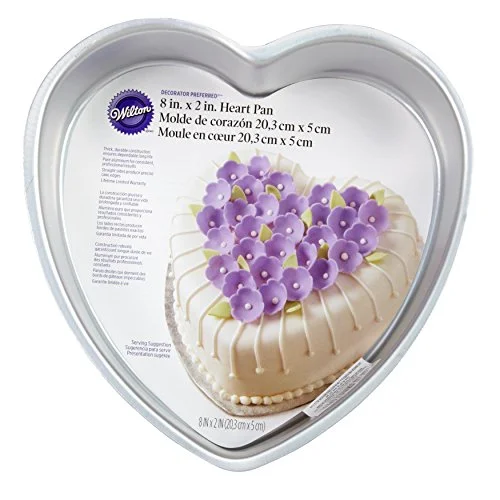 Wilton Aluminum Heart Shaped Cake Pan, 8 inch
