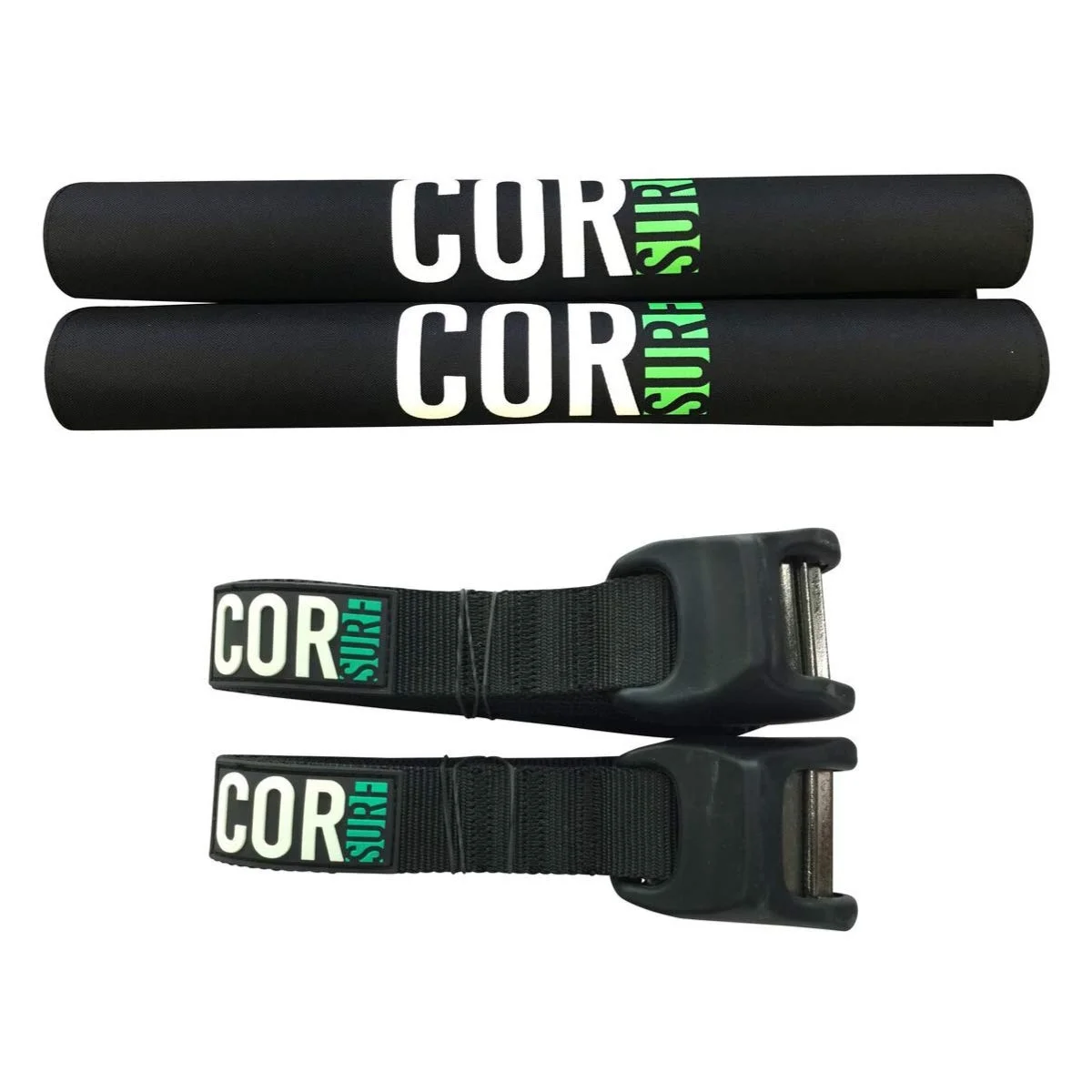 COR Surf Tie Down Straps Silicon No-Scratch - Surfboard Kayak and Canoes SUP Surf Roof Rack (28