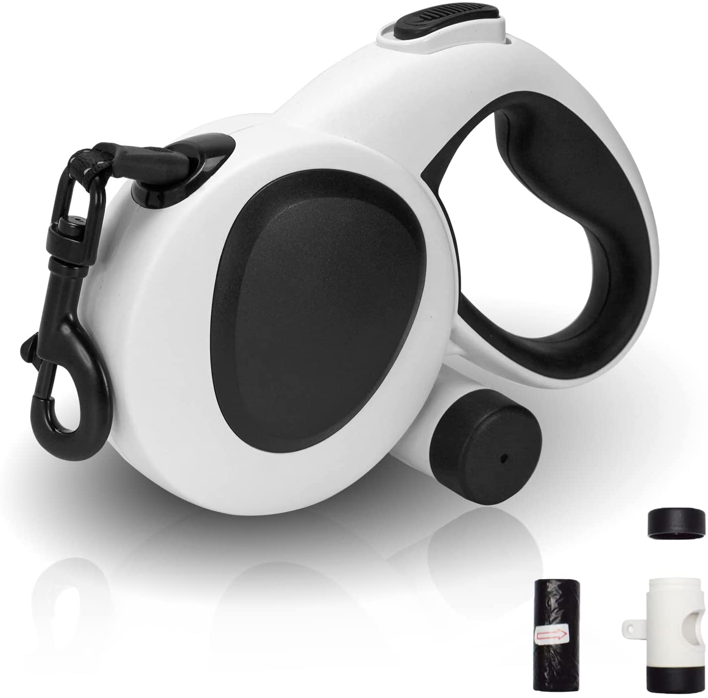 Heavy Duty Retractable Dog Leash Lightweight; 16.4ft Strong Nylon Tape Dog Leash, 360° Tangle Free, Without Light