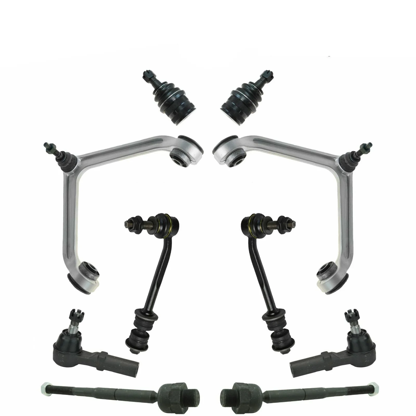 Suspension Steering Control Arm Tie Rod Sway Bar Kit Set 10-pc For Aspen Durango