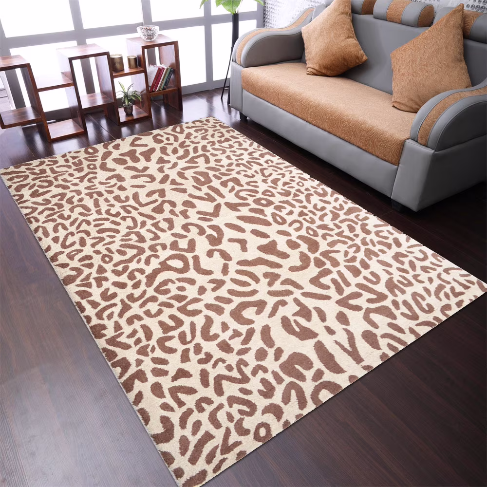 Rugsotic Carpets Hand Tufted Wool 9'x12' Area Rug Contemporary Camel Brown K00229