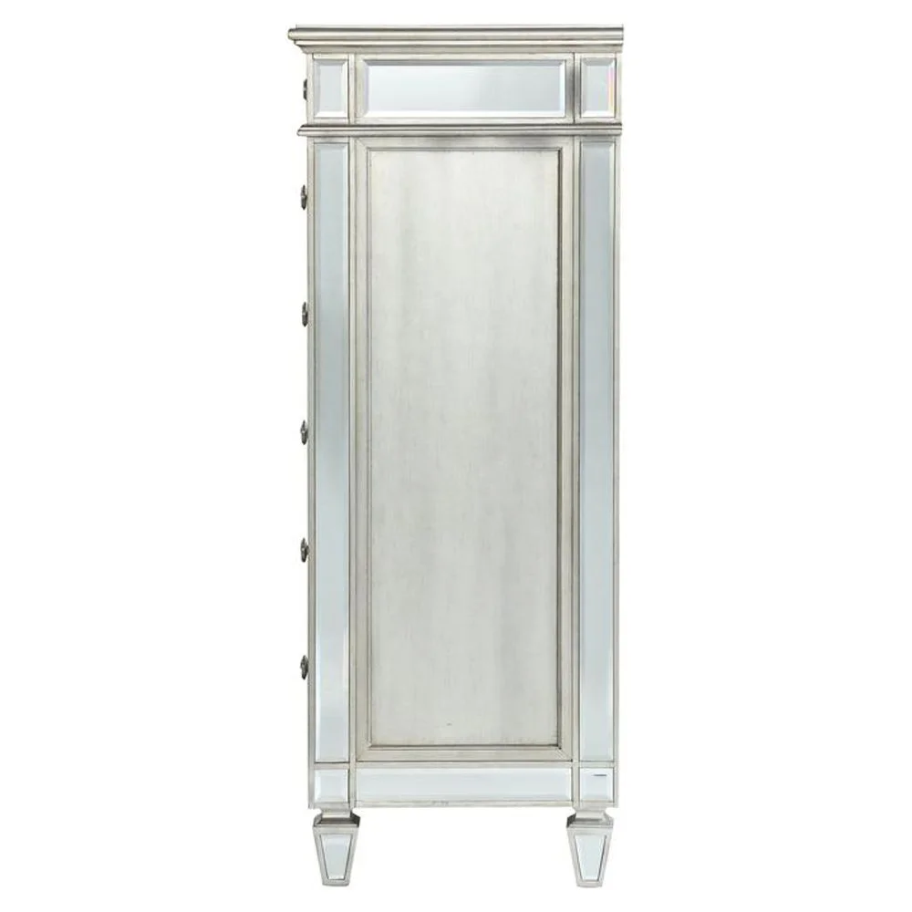 Acme Varian Chest with 6 Storage Drawers in Mirrrored