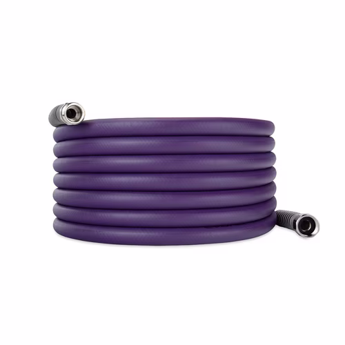 Camco EvoFlex 25-Foot Camper/RV Drinking Water Hose | Features an Extra Flexible Design with Stainless Steel Strain Relief Ends | Lead-Free, BPA-Free & Phthalate-Free | Purple (22582)