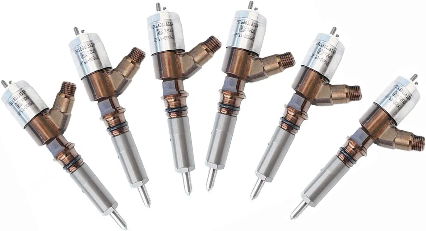 Seapple New 6pcs 321-1080 2645A742 Common Rail Injector Compatible with CAT Perkins C6.6 Diesel Engine