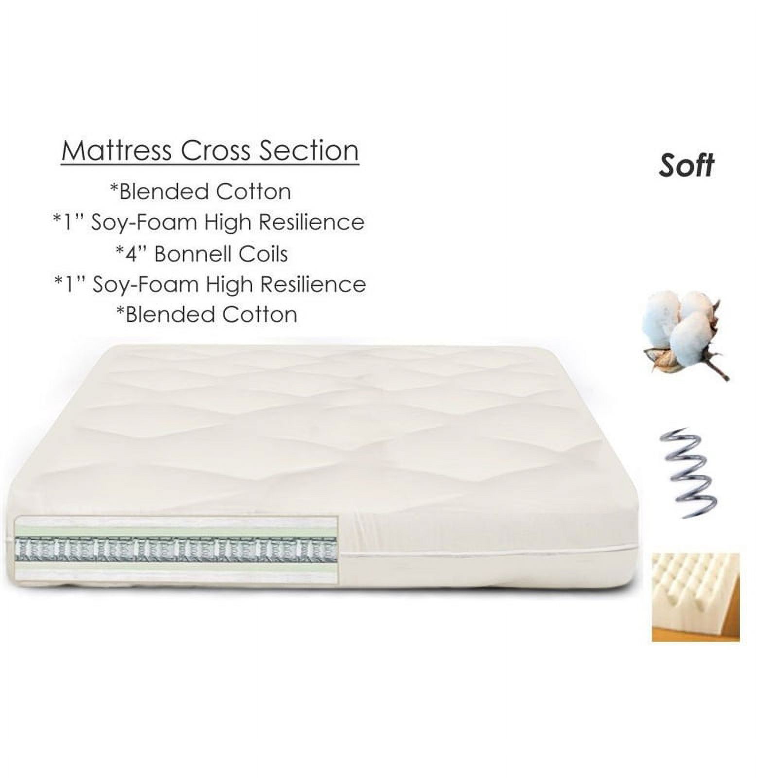 All Wood Canby Futon Package in Warm Cherry (Oak) with Stratus Futon and Cover