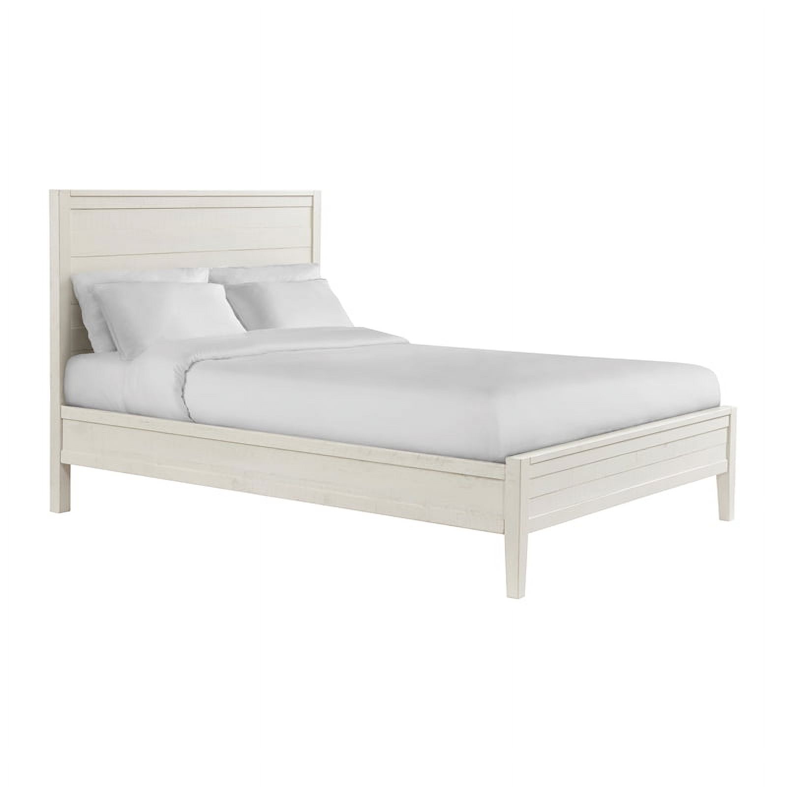 Arden Panel Wood Queen Bed/Driftwood White