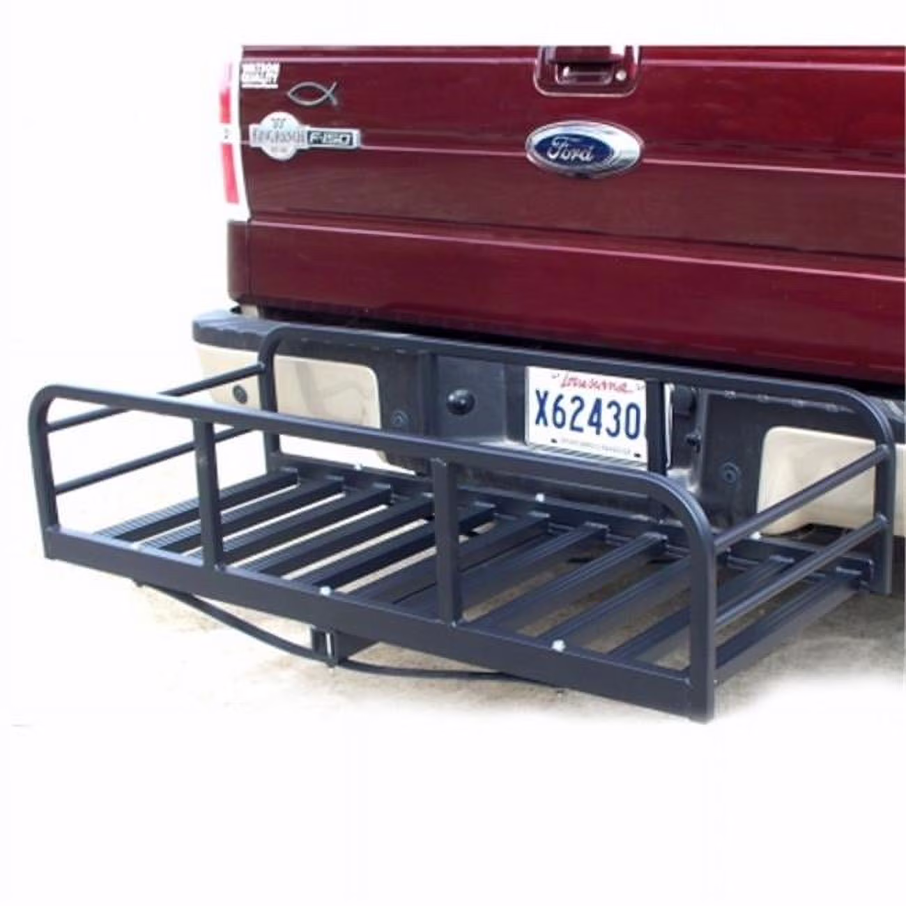 Great Day  Hitch-N-Ride Magnum XL - Truck Hitch Receiver Cargo Carrier - 12 in. sides - 2 in. - Black - 41 in. bar
