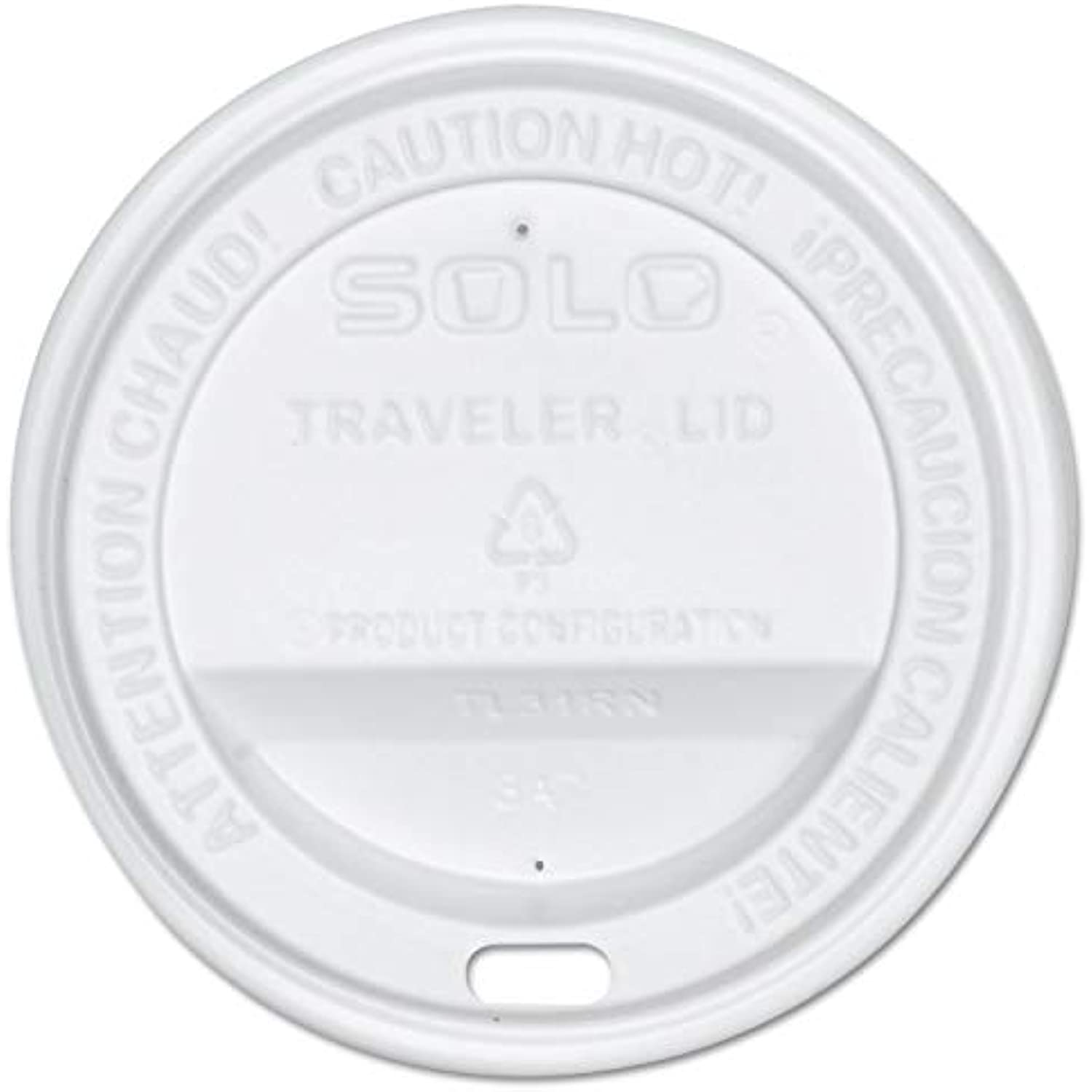 Solo Tlp316-0007 White Traveler Lid For Ssp And Bare Paper Hot Cup - 2 Packs Of 100 (200 Lids Total)