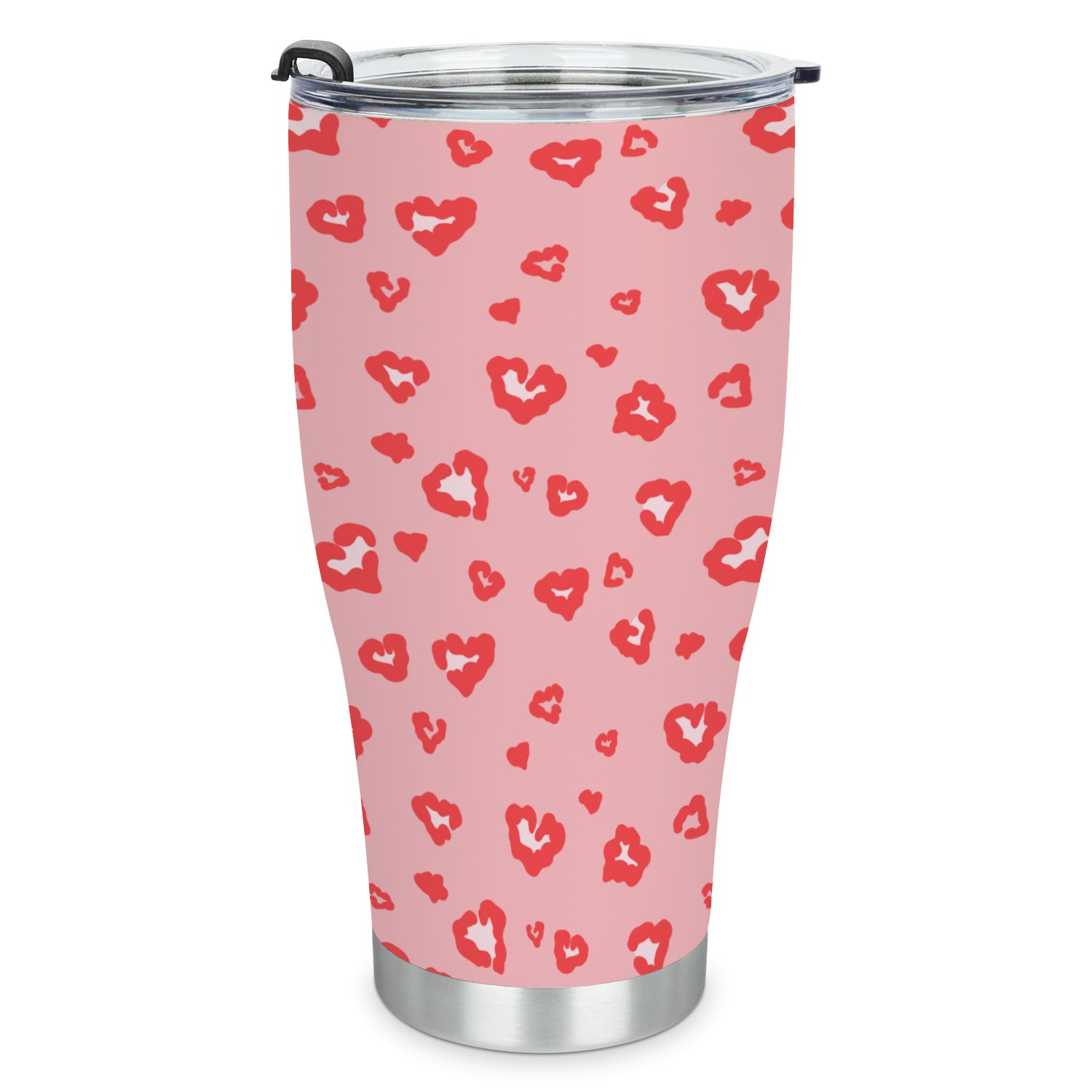 Hidove Stainless Steel Tumbler, Seamless Leopard Pattern 30oz Leak Proof & Stainless Steel Bottle for Hot & Cold Drinks - Coffee Travel Mug, Water Metal Canteen, Thermal Cup