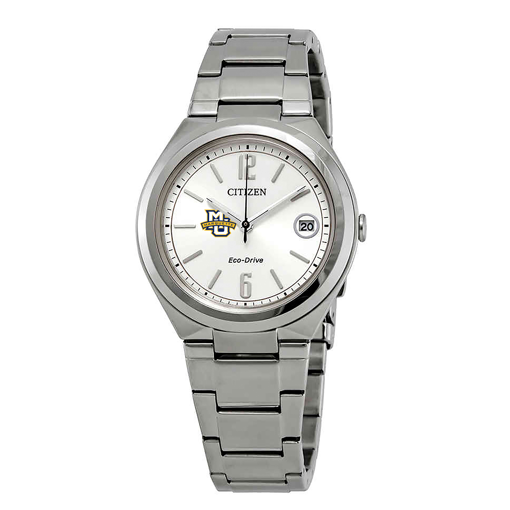 Women's Citizen Watch Silver Marquette Golden Eagles Eco-Drive Stainless Steel Watch