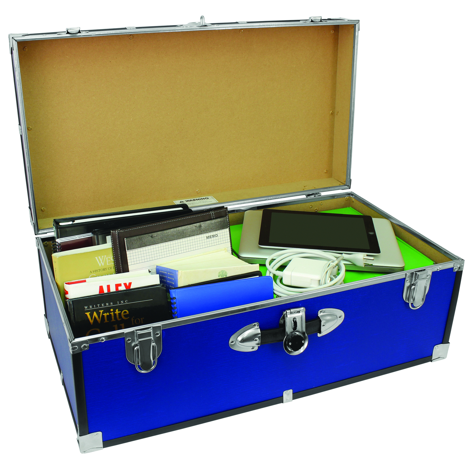 Seward Trunk Essential 30 in. Locking Trunk - Blue