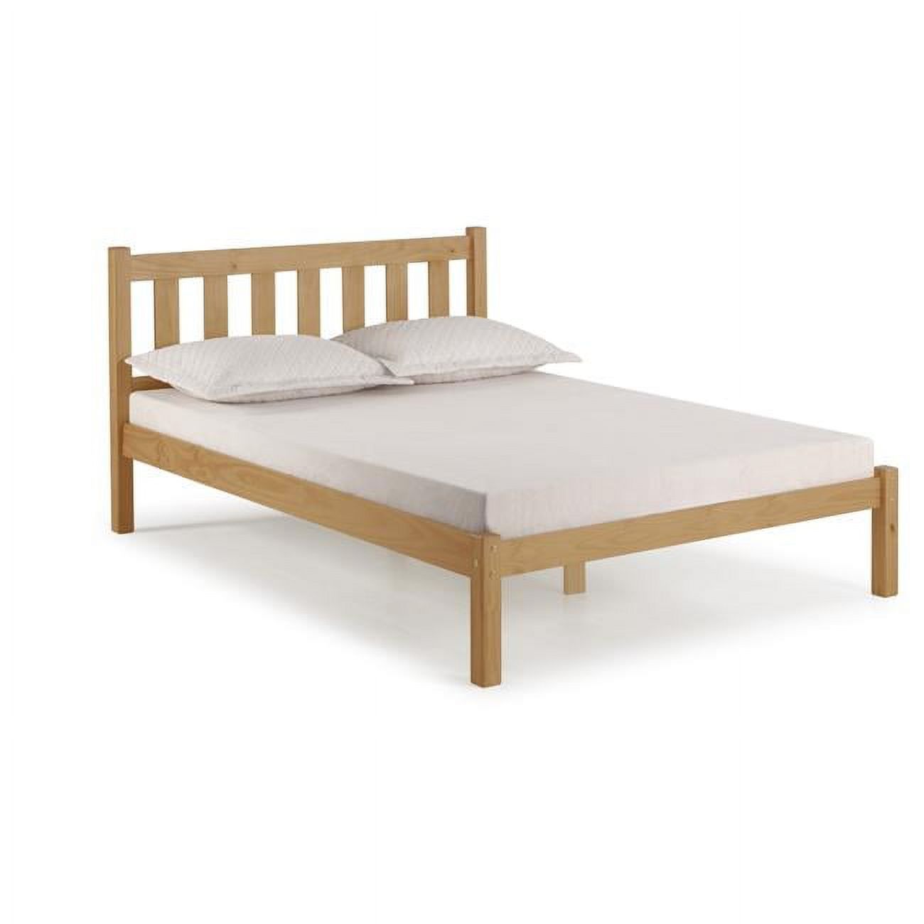 Poppy Full Size Wood Platform Bed, Cinnamon