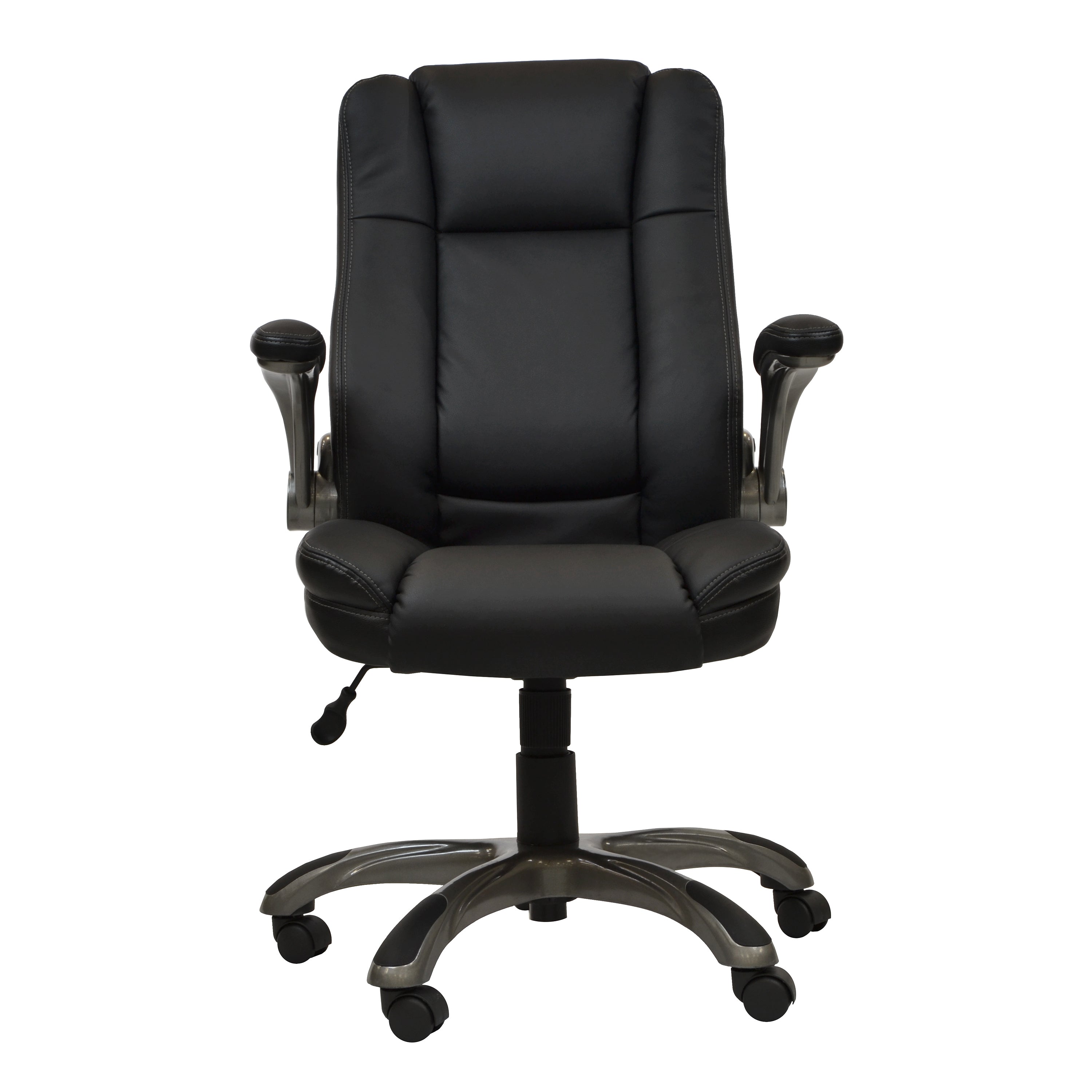 Ergo Flex Executive Office Chair with Flip-up Arms - Black