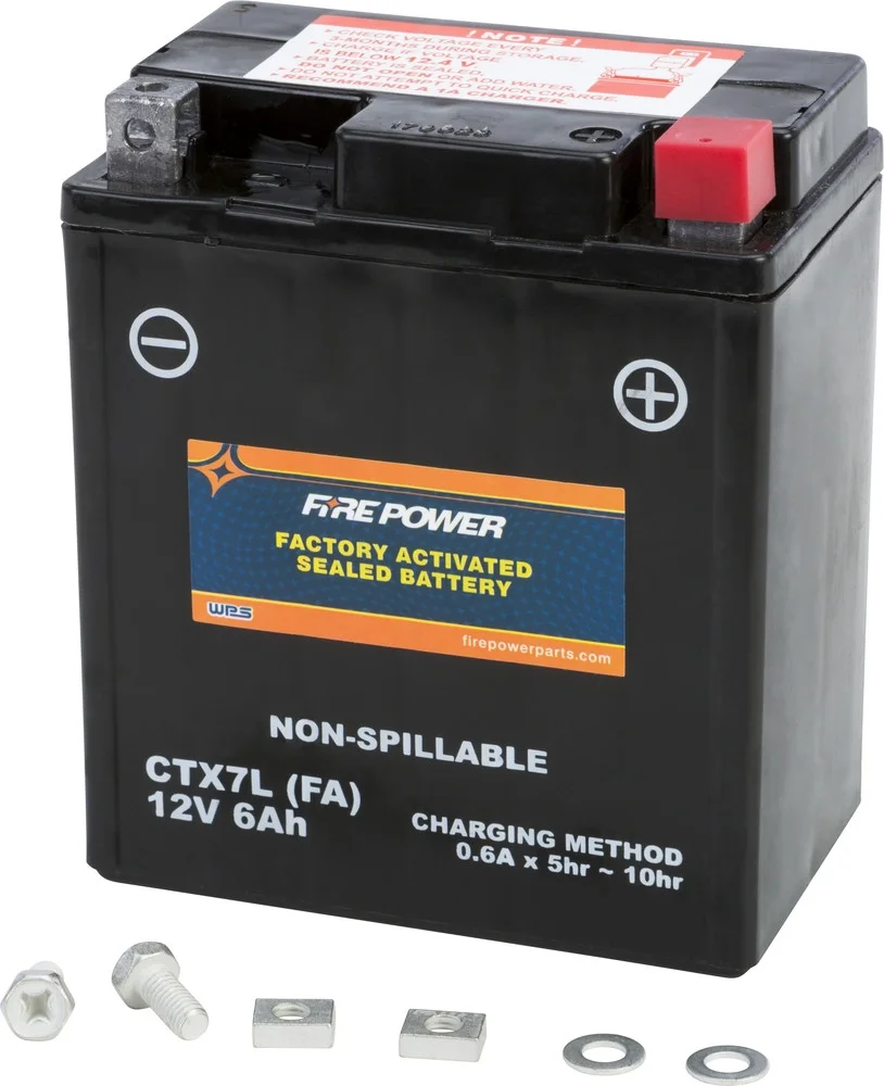Fire Power Sealed Factory Activated Battery CTX7L-BS (FA) Compatible With Suzuki DR200S 2015-2019