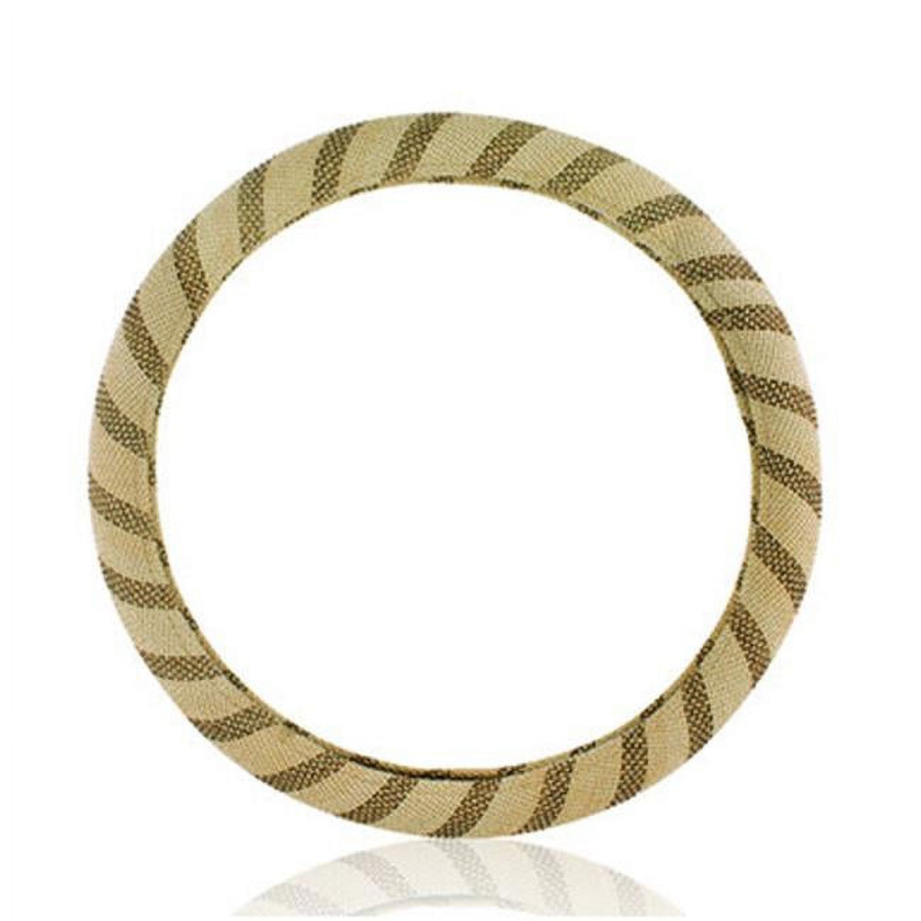 Simple Design High-quality Sweat Absorption Steering Wheel Cover - Cream - 38 cm