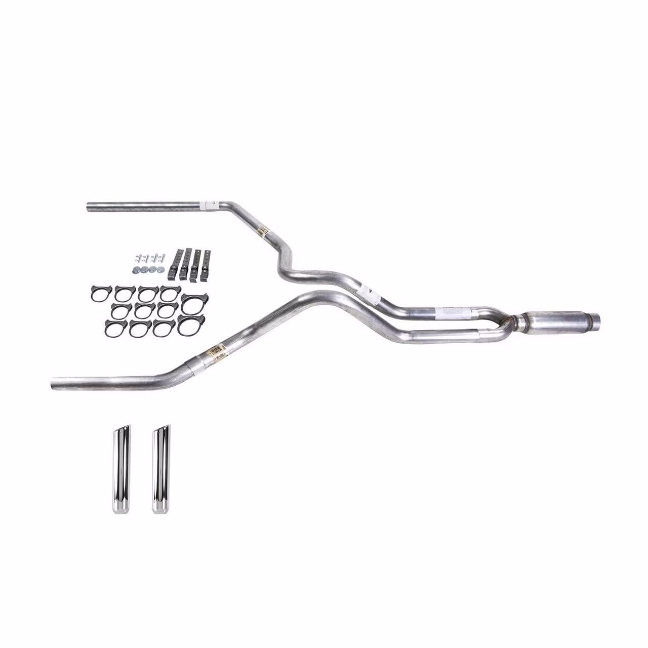 F150 05-06 dual exhaust 2.5 MA pipe Glass Pack muffler RW Tip