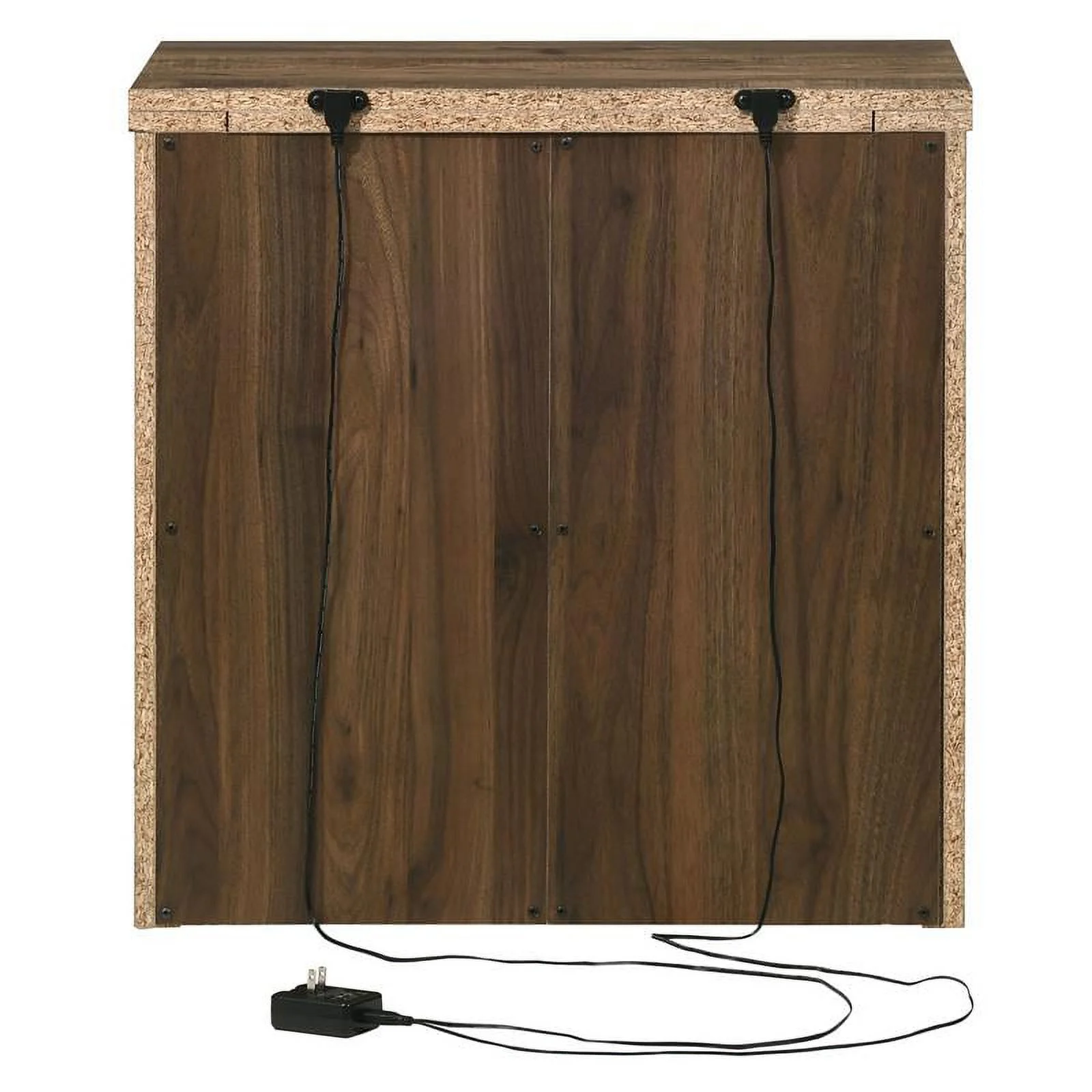 Bowery Hill 3pc Farmhouse Wood Bedroom Set - Queen + 2 Nightstand in Walnut