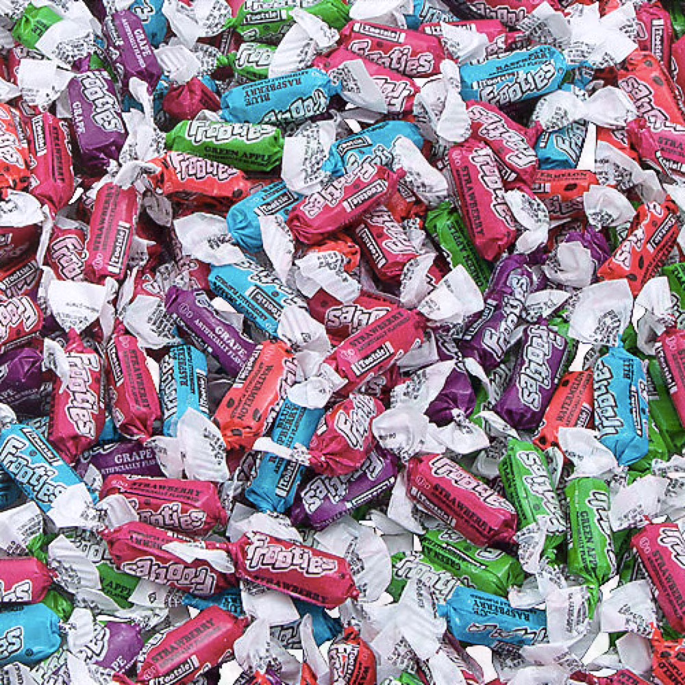 Frooties Assorted Mixed Fruit Flavored Individually Wrapped Bulk Chewy Tootsie Roll Candy (3 Pound)