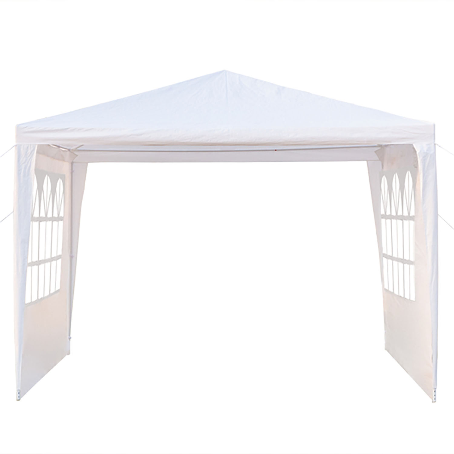 3 x 3m Three Sides Waterproof Tent with Spiral Tubes White