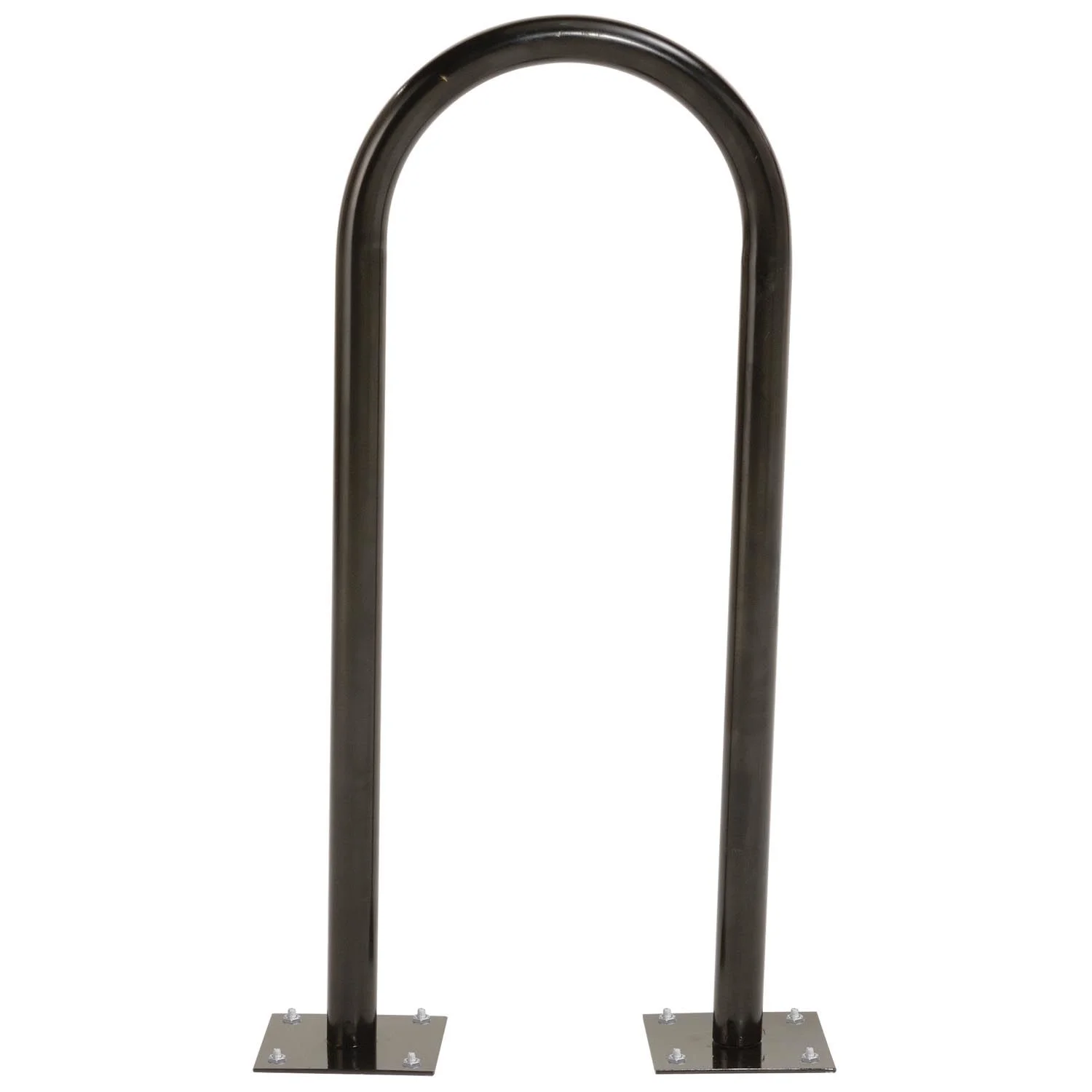 Global Industrial 442804MBK 2-Bike U-Rack Bike Rack - Flange Mount, Black