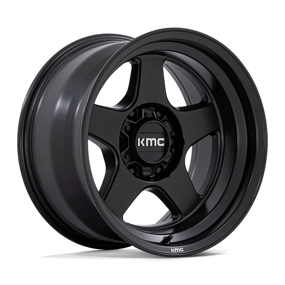 17x8.5 KMC KM728 Lobo Matte Black Wheel 6x5.5 (18mm)