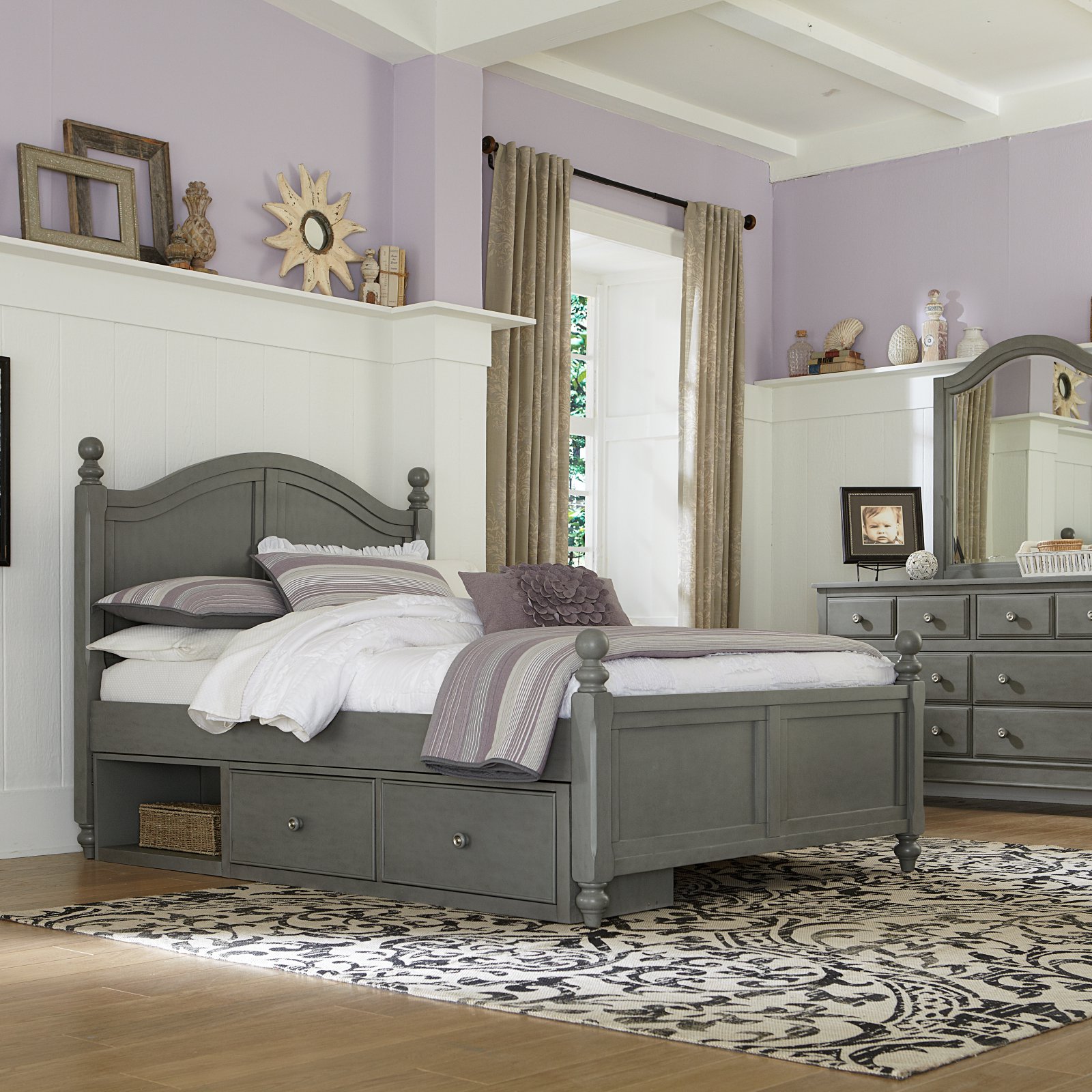 NE Kids Lake House Payton Twin Arch Bed in White