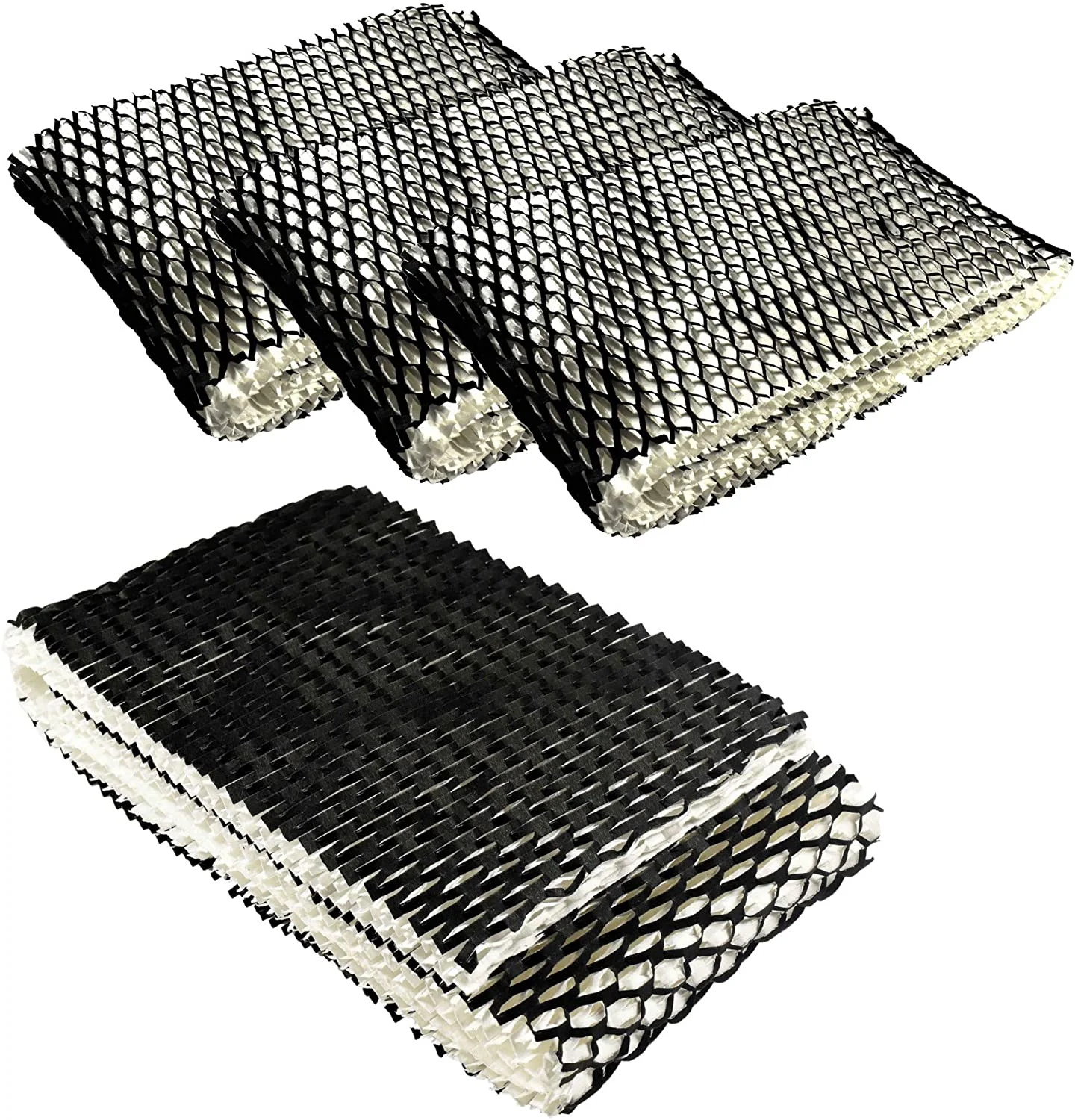 HQRP 4-pack Wick Filter for Kaz 3000, 3300, 3400, EV710 Evaporative Humidifers, WF1 WF-1 Replacement