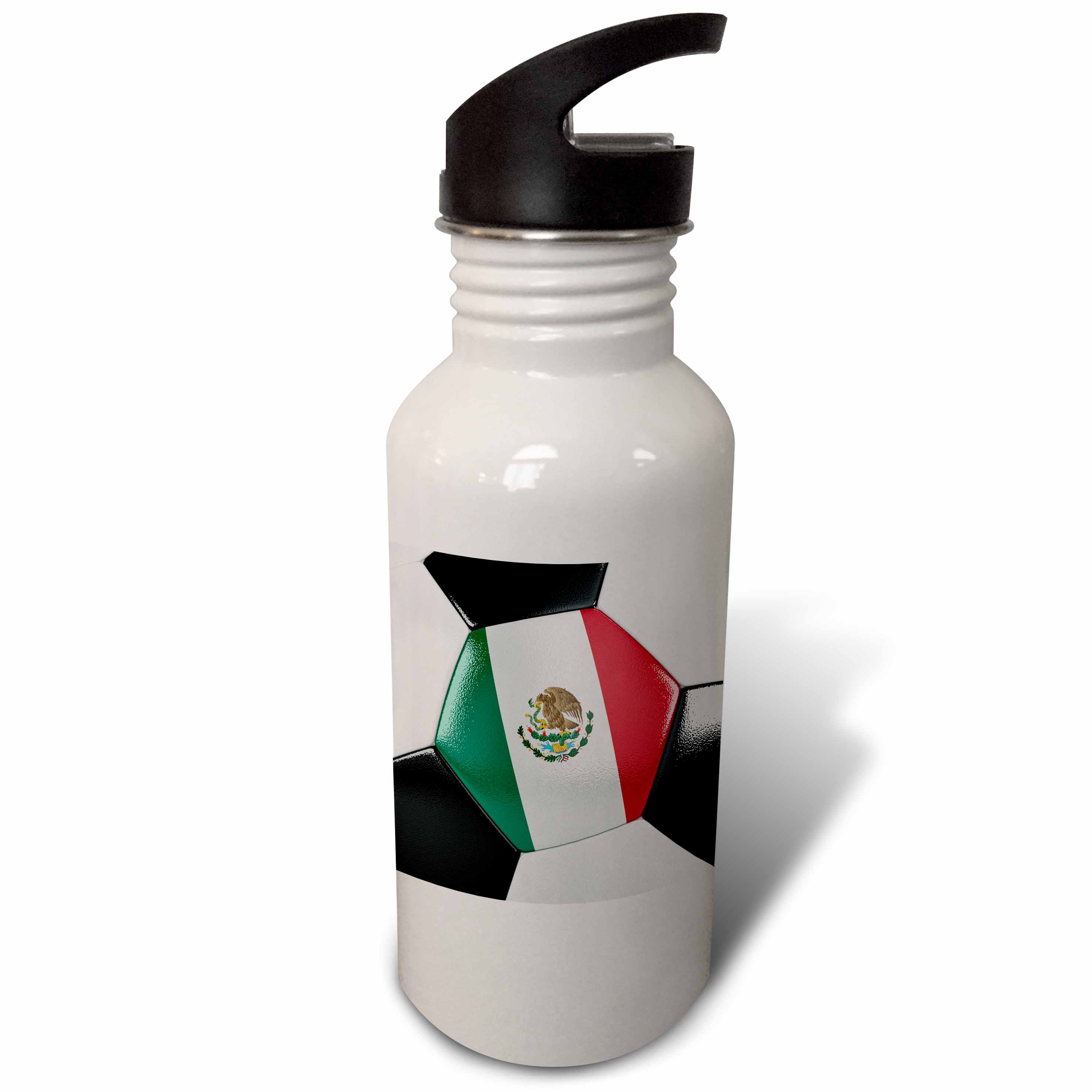 Mexico Soccer Ball 21 oz Sports Water Bottle wb-181229-1